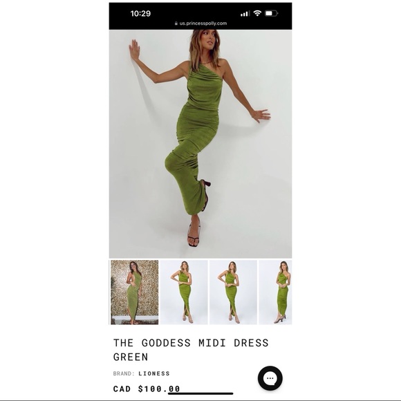 *SOLD* Lioness the goddess midi dress - Picture 4 of 4